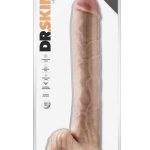Dr. Skin Dr. Michael Dildo with Balls and Suction Cup 14in - Vanilla