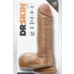 Dr. Skin Dr. Paul Dildo with Balls and Suction Cup 7.25in - Caramel