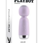 Playboy Royal Mini Rechargeable Silicone Massage Wand - Pink