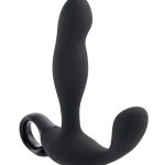 Playboy Come Hither Rechargeable Silicone Vibrating Prostate Massager - Black