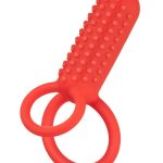 Couple`s Enhancers Silicone Rechargeable Vertical Dual Enhancer - Red