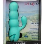 California Dreaming Del Mar Rechargeable Silicone Dual Stimulator - Teal