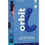 Love Distance Link App Controlled Silicone Rechargeable Prostate Vibrator - Blue