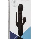 III Triple Euphoria Rechargeable Silicone Stimulating Vibrator - Black