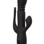 III Triple Euphoria Rechargeable Silicone Stimulating Vibrator - Black