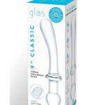 Glas Classic Curved Dual-Ended Dildo 9in - Clear