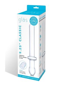 Glas Classic Smooth Dual-Ended Dildo 9.25in - Clear