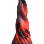 Creature Cocks Hell Kiss Twisted Tongues Silicone Dildo - Red/Black