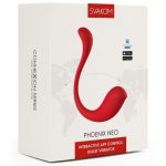 Svakom Phoenix Neo 2 Interactive Rechargeable Silicone Vibrator with Remote Control - Red