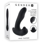 Gender X Mad Tapper Rechargeable Silicone Vibrator - Black