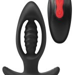 Envy Toys Enticer Remote Controlled Rechargeable Silicone Expander Butt Plug - Black