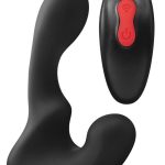 Envy Toys Veer Vibe Remote Controlled Rechargeable Silicone P-Spot Vibrator - Black