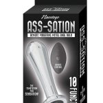 Ass-Sation Remote Control Vibrating Metal Anal Bulb - Silver