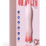 Oh My Gem Elegant Rechargeable Silicone Vibrator - Morganite Pink