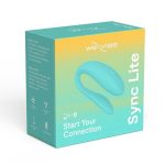 We-Vibe Sync Lite App Control Rechargeable Silicone Couples Vibrator - Aqua