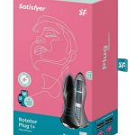 Satisfyer Rotator Plug 1+ Silicone Vibrating Anal Stimulator - Black