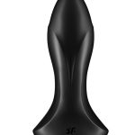 Satisfyer Rotator Plug 1+ Silicone Vibrating Anal Stimulator - Black