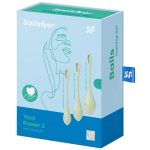 Satisfyer Yoni Power 2 Silicone Weighted Ben Wa Balls Set - Light Green