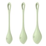 Satisfyer Yoni Power 2 Silicone Weighted Ben Wa Balls Set - Light Green