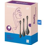 Satisfyer Yoni Power 2 Silicone Weighted Ben Wa Balls Set - Black