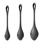 Satisfyer Yoni Power 2 Silicone Weighted Ben Wa Balls Set - Black