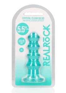 RealRock Curvy Dildo or Butt Plug 5.5in - Turquoise