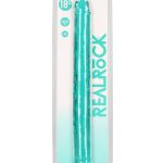 RealRock Crystal Clear Double Dong 18in - Turquoise