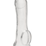 Blue Line Transparent Penis Enhancing Sleeve Extension 6.25in - Clear