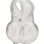 Blue Line Ball Sheath with Compression Cock Support - Clear