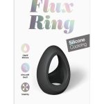 Flux Ring Silicone Cock Ring - Black Onyx