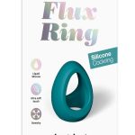 Flux Ring Silicone Cock Ring - Teal Me