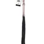 Sex and Mischief Brat Flogger - Black/Rose Gold