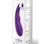 The Power Rabbit Rechargeable Silicone Vibrator - Purple
