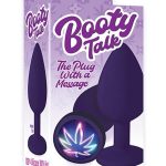 The 9`s - Booty Talk Silicone Butt Plug Neon Leaf - Purple