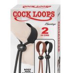 Cock Loops Adjustable Cock Ties - Brown/Black