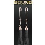 Bound Nipple Clamps T1 - Rose Gold/Black