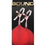 Bound Nipple Clamps F1 - Rose Gold/Red