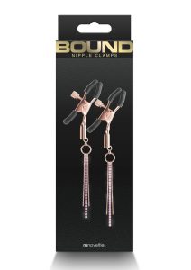 Bound Nipple Clamps D3 - Rose Gold