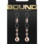 Bound Nipple Clamps D1 - Rose Gold