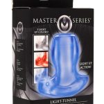 Master Series Light-Tunnel Light-Up Anal Dilator - Medium - Clear