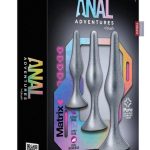 Anal Adventures Matrix Genesis Plug Kit Silicone Anal Plug Set - Stellar Silver