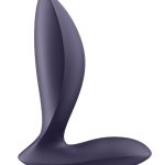 Satisfyer Power Plug Rechargeable Silicone Connect App Anal Plug - Black