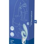 Satisfyer Love Me Rechargeable Silicone Rabbit Vibrator - Blue