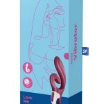 Satisfyer Love Me Rechargeable Silicone Rabbit Vibrator - Red