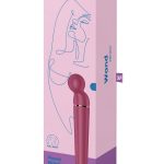 Satisfyer Planet Wand-er Rechargeable Silicone Body Massager - Berry Magenta