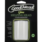 GoodHead Glow Helping Head Glow in the Dark Mini Stroker - Green
