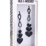 Sex and Mischief Nipple Ties - Black/Silver