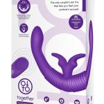 Together Toy Silicone Rechargeable Echo Function Vibrator for Couples with Remote Control - Purple