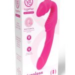 Together Toys Together Silicone Rechargeable Remote Control Strapless Strap-On Vibrator - Pink