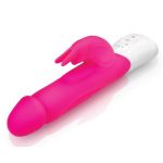 Rabbit Essentials Rechargeable Silicone Realistic Rabbit - Hot Pink